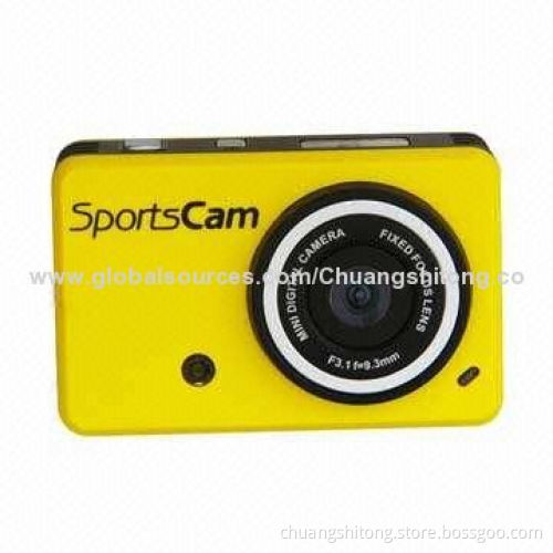 Colorful Camcorder, Used on Bike/Motorbike/Car/Skiing, 60*38*25mm Dimensions